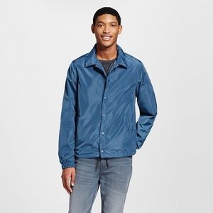 Mossimo "Coaches Windbreaker" Jacket Blue - Small